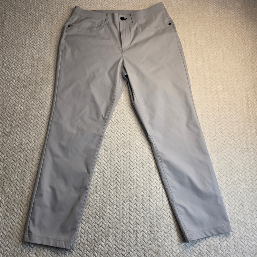 Public Rec Workday Pants Mens 33x30 Light Grey Performance Chino Straight Leg